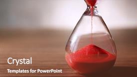  Presentation with crystal for ct cbeyxdbzf 5 1 - Cool new slide deck with crystal hourglass with red sand backdrop and a tawny brown colored foreground