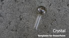  Presentation with crystal meth - Presentation with crystal meth pipe a glass background and a dark gray colored foreground