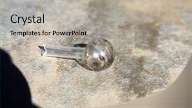  Presentation with crystal meth - Presentation design consisting of crystal meth pipe a glass background and a light gray colored foreground