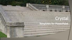  Presentation with victorian - Slides consisting of crystal palace - grand victorian stone stairway background and a  colored foreground