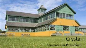  Presentation with crystal - Amazing theme having crystal palace in prince edward county ontario canada backdrop and a yellow colored foreground