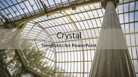  Presentation with crystal - Amazing presentation design having crystal palace in the retiro backdrop and a  colored foreground