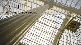  Presentation with crystal - Presentation theme consisting of crystal palace in the retiro background and a  colored foreground