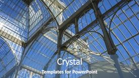  Presentation with crystal - Beautiful presentation theme featuring crystal palace in the retiro backdrop and a  colored foreground