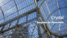  Presentation with crystal - Beautiful theme featuring crystal palace in the retiro backdrop and a  colored foreground