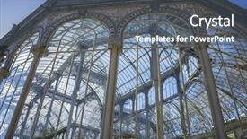  Presentation with crystal - Colorful theme enhanced with crystal palace in the retiro backdrop and a ocean colored foreground