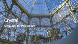  Presentation with crystal - Presentation consisting of crystal palace in the retiro background and a  colored foreground