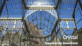  Presentation with crystal - Presentation featuring crystal palace in the retiro background and a dark gray colored foreground