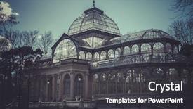  Presentation with crystal - Amazing slide set having crystal palace palacio de cristal backdrop and a  colored foreground