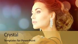  Presentation with luxury diamond - Beautiful PPT layouts featuring crystal premium backgrounds - jewelry luxury vip nightlife party backdrop and a yellow colored foreground