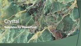  Presentation with marble - Theme enhanced with crystal rocks - marble background and a gray colored foreground