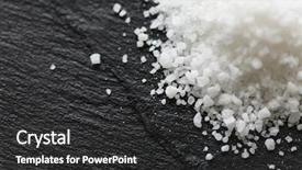  Presentation with black teachers - Presentation theme with crystal rocks - salt on black background and a dark gray colored foreground