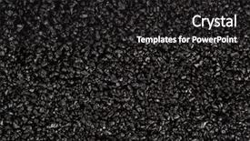  Presentation with salt - Colorful presentation design enhanced with crystal stones alternative medicine - black coarse grain salt heap backdrop and a dark gray colored foreground