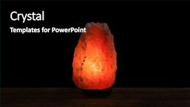  Presentation with table salt - Amazing PPT layouts having crystal stones alternative medicine - himalayan salt lamp on table backdrop and a black colored foreground