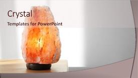  Presentation with pink himalayan salt himalayan salt - Amazing theme having crystal stones alternative medicine - himalayan salt lamp on wooden backdrop and a lemonade colored foreground
