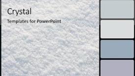  Presentation with snow - Cool new slide set with crystalgraphics - background closeup of fresh snow backdrop and a light gray colored foreground