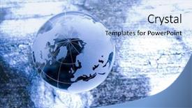  Presentation with crystal ball - Colorful theme enhanced with crystall ball world backdrop and a  colored foreground