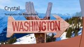  Presentation with winter - Audience pleasing presentation consisting of crystallization unit backgrounds - washington wooden sign with winter backdrop and a light blue colored foreground