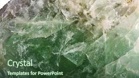  Presentation with crystallography - Theme consisting of crystallography - background of quartz druse macro background and a tawny brown colored foreground