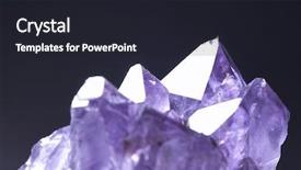  Presentation with crystals - Beautiful presentation featuring crystallography - crystals backdrop and a wine colored foreground