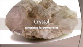  Presentation with crystallography - Amazing slides having crystallography - druse of quartz macro shot backdrop and a coral colored foreground