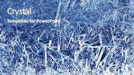  Presentation with glass production machine - Presentation with crystals background - frost on glass background and a teal colored foreground