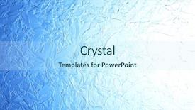  Presentation with brake the glass voice - Audience pleasing PPT theme consisting of crystals background - frost on glass backdrop and a cool aqua colored foreground
