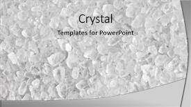  Presentation with salt - Theme consisting of crystals background - white salt texture background and a light gray colored foreground
