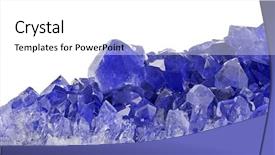  Presentation with sapphire - Slides consisting of crystals isolated on white background background and a white colored foreground