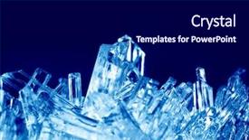  Presentation with crystals - Slide set having crystals macro background and a black colored foreground