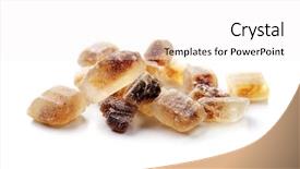  Presentation with candi - Amazing PPT layouts having crystals of candi sugar rock backdrop and a white colored foreground