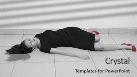  Presentation with csi - Cool new slide deck with csi red - crime scene imitation lifeless business backdrop and a light gray colored foreground