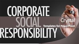  Presentation with corporate - Amazing slide deck having csr - hand writing the text corporate backdrop and a gray colored foreground