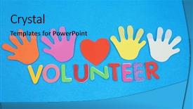  Presentation with hypertension concept - Presentation having csr - volunteerism concept background and a teal colored foreground