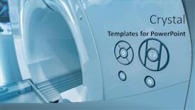  Presentation with examination - PPT layouts consisting of ct-examination-in-the-process background and a light blue colored foreground