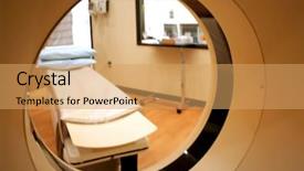  Presentation with scanner - Colorful slide deck enhanced with ct scanner - ct scan backdrop and a  colored foreground