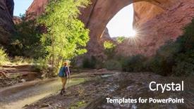  Presentation with wilderness - PPT layouts having ctah - coyote buttes of the vermillion background and a tawny brown colored foreground