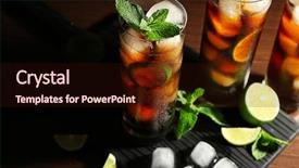  Presentation with cuba us - Amazing slide deck having cuba libre cocktail with lime backdrop and a wine colored foreground