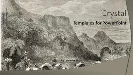  Presentation with cuban - Amazing PPT layouts having cuban-landscape-old-illustration-created backdrop and a light gray colored foreground