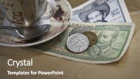  Presentation with cuban - Audience pleasing presentation design consisting of cuban pesos and espresso coffee backdrop and a tawny brown colored foreground