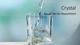  Presentation with pouring water - Cool new slides with  backdrop and a  colored foreground