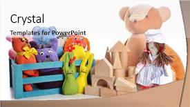  Presentation with medical pill medicine white blue - Audience pleasing slide deck consisting of cube free - pile of toys isolated backdrop and a sky blue colored foreground