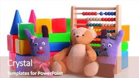  Presentation with pile - Amazing PPT theme having cube free - pile of toys isolated backdrop and a coral colored foreground