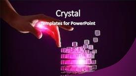  Presentation with cube - Beautiful slides featuring cube in male hand backdrop and a black colored foreground