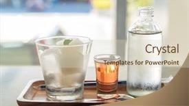  Presentation with lime cider - Audience pleasing presentation theme consisting of cube juice serve with soda backdrop and a  colored foreground