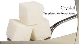 Presentation with cube - Presentation theme consisting of cube of white sugar background and a white colored foreground
