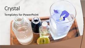  Presentation with server - Cool new theme with cube server with soda water backdrop and a white colored foreground