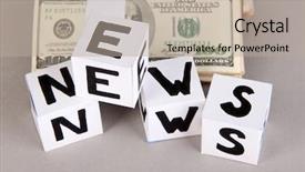  Presentation with news paper - Amazing PPT theme having breakfast of cherry glass backdrop and a dark gray colored foreground