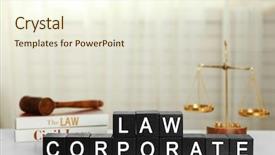  Presentation with governance - PPT theme enhanced with cubes with phrase law corporate background and a cream colored foreground