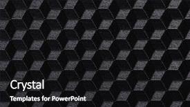  Presentation with black-abstract - Cool new presentation theme with cubic - abstract geometric background with cubes backdrop and a black colored foreground
